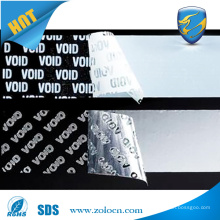 Tamper evident VOID Security seal sticker material/Seal sticker material